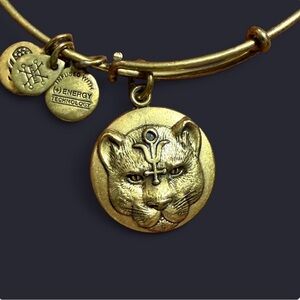 Alex and Ani Gold Wild Heart Medallion Bangle
